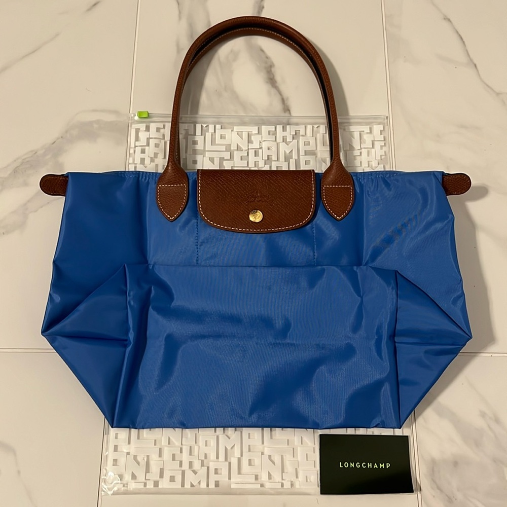 Longchamp Blue Tote Bag- Medium